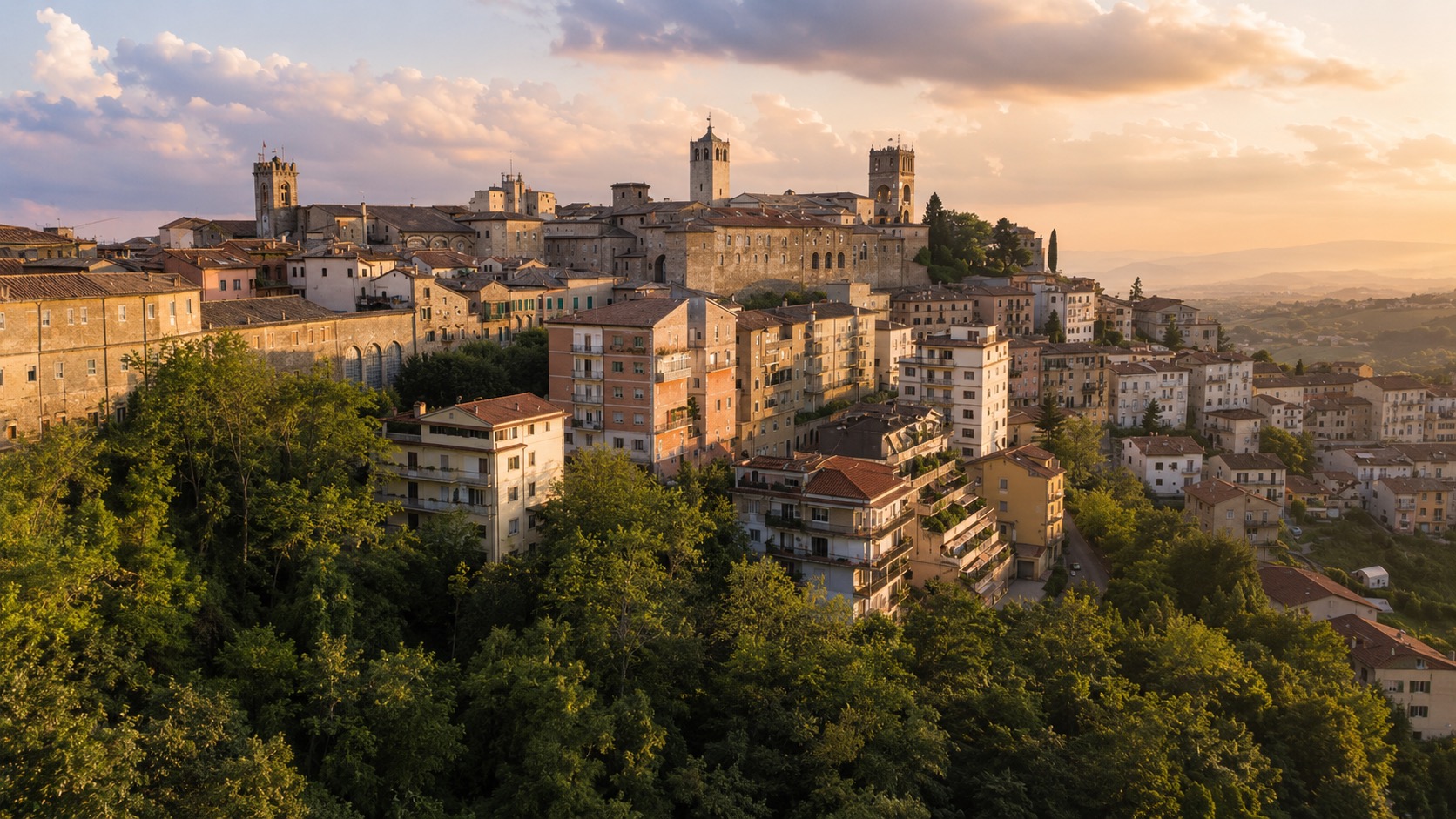 Panoramic view of Osimo
